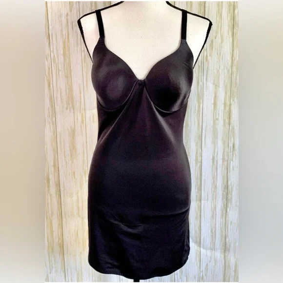 Bali Black Shapewear Slip Size 34D - Picture 1 of 7